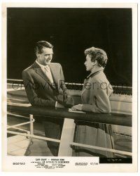 7s036 AFFAIR TO REMEMBER 8x10 still '57 great close up of Cary Grant & Deborah Kerr!