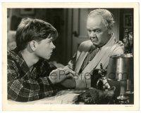 7s072 BABES IN ARMS 8.25x10.25 still '39 great close up of Mickey Rooney & Charles Winninger!