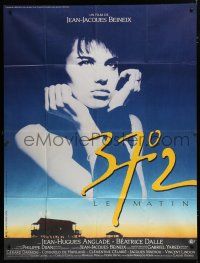 7t484 BETTY BLUE French 1p '86 Jean-Jacques Beineix, close up of pensive Beatrice Dalle in sky!