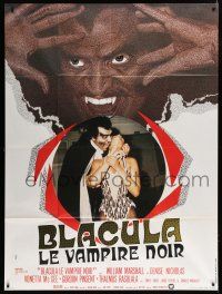 7t493 BLACULA French 1p '72 black vampire William Marshall is deadlier than Dracula, different!