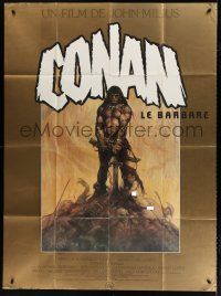 7t535 CONAN THE BARBARIAN French 1p '82 classic Frank Frazetta art from his paperback book cover!