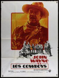 7t539 COWBOYS French 1p '72 big John Wayne gave these young boys their chance to become men!