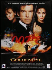 7t602 GOLDENEYE French 1p '95 Pierce Brosnan as secret agent James Bond 007, cool montage!