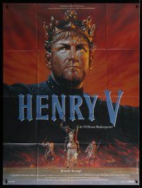 7t625 HENRY V French 1p '91 great art of star & director Kenneth Branagh by Malinowski!