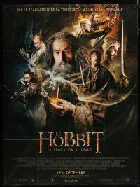 7t630 HOBBIT: THE DESOLATION OF SMAUG advance French 1p '13 Peter Jackson, cool cast montage!