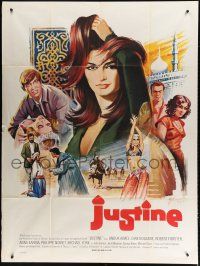 7t655 JUSTINE French 1p '69 different Boris Grinsson art of super sexy Anouk Aimee!