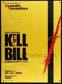 7t659 KILL BILL VOL 1/KILL BILL VOL 2 teaser French 1p '04 Quentin Tarantino, Uma Thurman, cool!