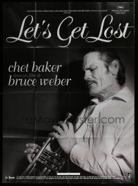 7t686 LET'S GET LOST French 1p R08 Bruce Weber, different image of Chet Baker with trumpet!