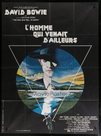 7t710 MAN WHO FELL TO EARTH French 1p '76 Nicolas Roeg, best art of David Bowie by Vic Fair!
