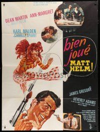 7t728 MURDERERS' ROW French 1p '66 art of spy Dean Martin as Matt Helm & sexy Ann-Margret!