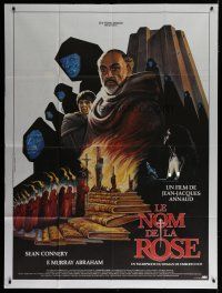 7t733 NAME OF THE ROSE French 1p '86 Sean Connery, different art by Philippe Druillet & Gayout!