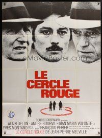 7t781 RED CIRCLE French 1p '70 Jean-Pierre Melville's Le Cercle Rouge, Alain Delon