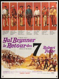 7t789 RETURN OF THE SEVEN French 1p '67 Yul Brynner reprises his role as master gunfighter!