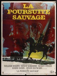 7t792 REVENGERS French 1p '72 cowboy William Holden, cool completely different artwork!