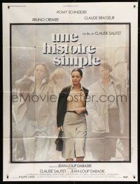7t823 SIMPLE STORY French 1p '80 Romy Schneider in Claude Sautet's Une histoire simple!