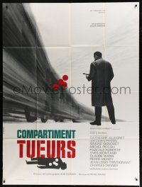7t827 SLEEPING CAR MURDER style A French 1p '65 Costa-Gavras' Compartiment tueurs, Broutin train art