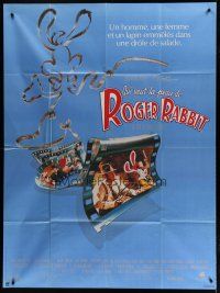 7t890 WHO FRAMED ROGER RABBIT French 1p '88 Robert Zemeckis, Bob Hoskins, sexy Jessica Rabbit!