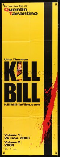 7t440 KILL BILL VOL 1/KILL BILL VOL 2 French door panel '03 Quentin Tarantino, Uma Thurman