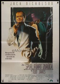 7t177 TWO JAKES German 33x47 '90 cool full-length art of smoking Jack Nicholson by Rodriguez!