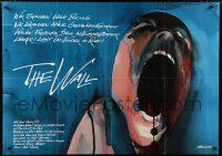 7t178 WALL German 33x47 '82 Pink Floyd, Roger Waters, classic rock & roll art by Gerald Scarfe!