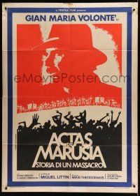 7t311 ACTAS DE MARUSIA Italian 1p '77 Gian Maria Volonte, labor strike & massacre in Chile!