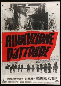 7t380 OCTOBER REVOLUTION Italian 1p '67 historical documentary about Russian communist uprising!