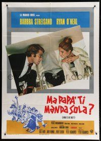 7t407 WHAT'S UP DOC Italian 1p '72 Barbra Streisand, Ryan O'Neal, directed by Peter Bogdanovich!