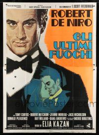 7t285 LAST TYCOON style B Italian 2p '76 Robert De Niro, Jeanne Moreau, Elia Kazan, different art!