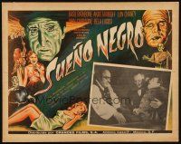 7t208 BLACK SLEEP Mexican LC R60s cool different border art of Basil Rathbone & monsters!