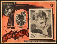 7t211 BRIDES OF DRACULA Mexican LC '60 Terence Fisher, Hammer, David Peel as the vampire baron!