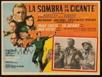 7t202 CAST A GIANT SHADOW 3 Mexican LCs '66 Kirk Douglas, John Wayne, Angie Dickinson, Terpning art!