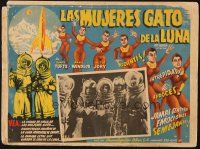 7t213 CAT-WOMEN OF THE MOON Mexican LC '53 campy cult classic, great image of cat-women!