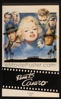 7t058 RENATO CASARO German 12x20 calendar '87 cover art of Marilyn Monroe & other Hollywood stars!