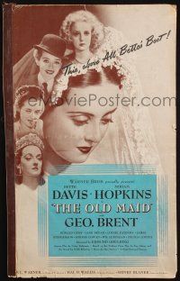 7t139 OLD MAID pressbook '39 many images of pretty Bette Davis, Miriam Hopkins, George Brent