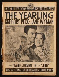 7t169 YEARLING pressbook '46 Gregory Peck, Jane Wyman, Claude Jarman Jr., classic!