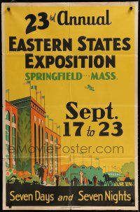 7t039 23RD ANNUAL EASTERN STATES EXPOSITION special 30x45 '39 art of Springfield, Massachusetts!