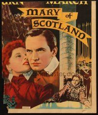 7t023 MARY OF SCOTLAND trimmed jumbo WC '36 art of Katharine Hepburn & Fredric March, John Ford!