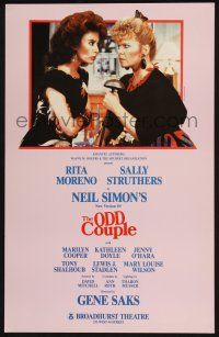 7t077 ODD COUPLE stage play WC '85 a female version of Neil Simon's famous play!