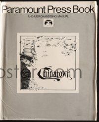 7t108 CHINATOWN pressbook '74 Jack Nicholson & Faye Dunaway, directed by Roman Polanski!