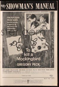 7t162 TO KILL A MOCKINGBIRD pressbook '62 Gregory Peck, from Harper Lee's classic novel!