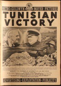 7t163 TUNISIAN VICTORY pressbook '44 Frank Capra, posters, advertising & exploitation!