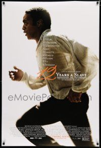 7w022 12 YEARS A SLAVE style A advance DS 1sh '13 Steve McQueen, Chiwetel Ejiofor on the run!