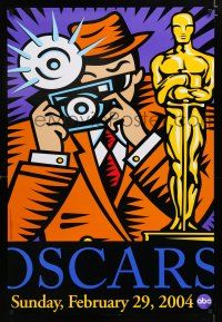 7w038 76TH ANNUAL ACADEMY AWARDS 1sh '04 great art of photographer & Oscar!