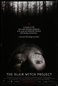 7w079 BLAIR WITCH PROJECT DS 1sh '99 Daniel Myrick & Eduardo Sanchez horror cult classic!