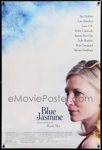 7w081 BLUE JASMINE 1sh '13 Alec Baldwin, wonderful close-up of Cate Blanchett!
