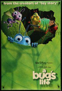 7w092 BUG'S LIFE DS 1sh '98 cute Walt Disney/Pixar CG insect cartoon!