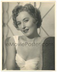 7x123 BARBARA STANWYCK deluxe 11x14 still '40s beautiful head & shoulders in low-cut dress by Kahle!
