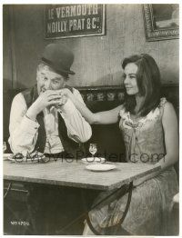 7x142 FANNY deluxe 10.25x13.5 still '61 c/u of sexy Leslie Caron & Maurice Chevalier by Zinn Arthur!