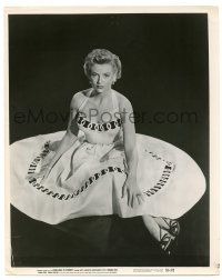 7x146 FROM HERE TO ETERNITY 11.25x14 still '53 Deborah Kerr in cool dress over black background!