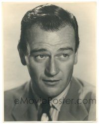 7x159 JOHN WAYNE deluxe 10.75x13.75 still '43 great close portrait from Lady Takes a Chance!